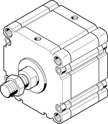 купить FESTO 175762 ADVU-125-10-A-P-A Kompaktzylinder  Hu