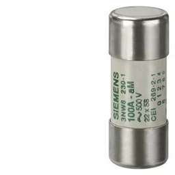 купить 3NW8210-1 Siemens CYLINDRICAL FUSE A.M. ACC. TO FRENCH STANDARD  (NFC) / WITHOUT INDICATOR SIZE 22X58MM, 500V 25A