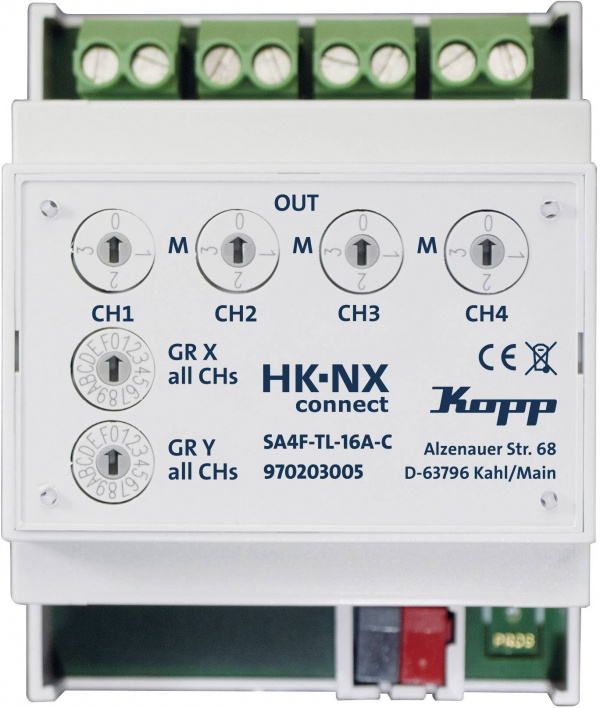 купить Kopp HK NXconnect 970203005 Schaltaktor 4-Kanal  H