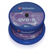 купить Носители информации Verbatim DVD+R 4,7Gb 16х Cake/50 43550