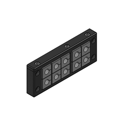 купить 99300.203 Icotek KEL-U 24/10-BS / Cable entry frame, split, double row, IP54, with fire penetration seal IFPS, EI30/E45, V2A