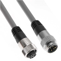 купить MINDD-5MFP-0.75M Mencom PVC Cable - 22/24 AWG - 300 V - 4A / 5 Poles Male Straight to Female Straight Plug 0.75 m