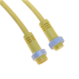 купить MINH-7MFPX-40-SS Mencom PVC Cable - 14 AWG, 10A - 18 AWG, 5A - 600 V - NA Color Code / 7 Poles Male-Female Straight Plug 40 ft