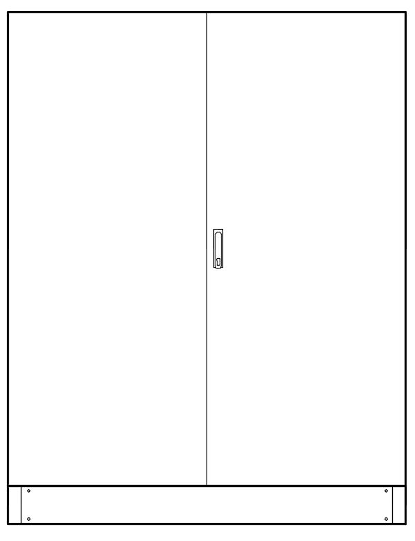 купить IDAT6425 Schrack Technik Leerverteiler 6-Feld, 2000x1550x230mm mit Sockel, 2-türig