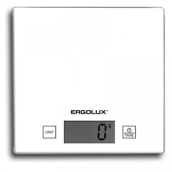 купить Весы кухонные ELX-SK01-С01 до 5кг 150х150мм бел. Ergolux 13599
