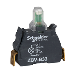 купить ZBVM8 Schneider Electric Блок желтого света для головки O22 интегральных светодиодных 230...240V-вольтовых зажимных клемм