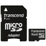 купить Карта памяти Transcend microSDHC 16GB Class10(TS16GUSDHC10)+адаптер