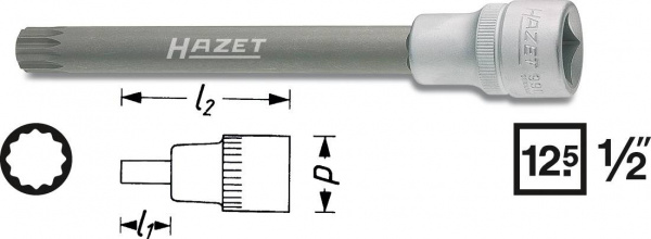 купить Hazet  990SLG-12 Innen-Vielzahn (XZN) Steckschluess