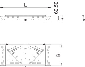 купить Угол для лотка регулируемый 400х60 RBMV 640 FT OBO 6040508