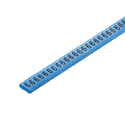 купить 1568301521 Weidmueller Cable coding system / Cable coding system, 10 - 317 mm, 11.3 mm, Printed characters: Numbers, 6, PVC, soft, without Cadmium, Blue