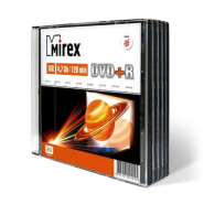 купить Носители информации Mirex DVD+R 4,7 Гб 16x slim case 5 pack (UL130013A1F)