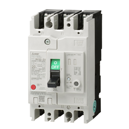 купить NV32-SV_3P_015A_100/200/500mA_F Mitsubishi Earth Leakage Circuit Breaker 3-pole 15A 100/200/500mA selectable Front connection type