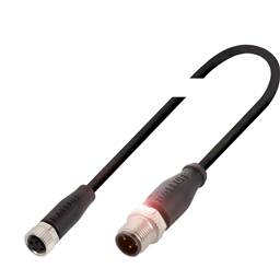 купить BCC03JR Balluff Connector cable, Connector straight M12x1, Female straight M8x1, PUR, 0.60 m