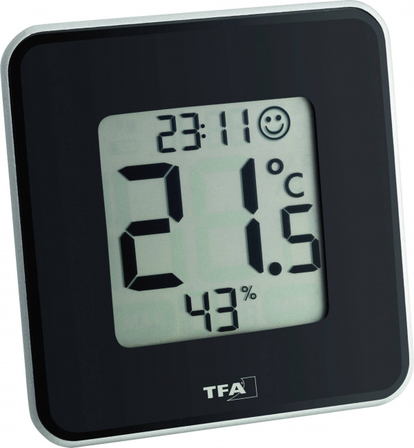 купить TFA Style Thermo-/Hygrometer Schwarz