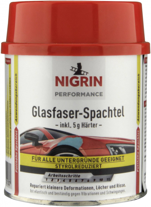 купить Nigrin Performance 72113 Glasfaser-Spachtel 250 g