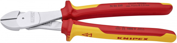 купить Knipex  74 06 250 VDE Kraft-Seitenschneider mit Fa