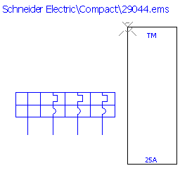 купить 29044 Schneider Electric trip unit - TMD 25 A 4 poles 3d / NS100