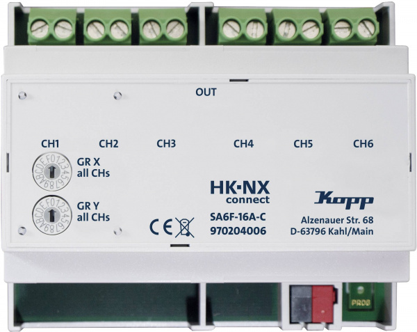 купить Kopp HK NXconnect 970204006 Schaltaktor 6-Kanal  H
