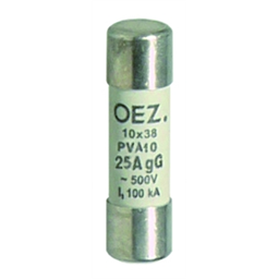 купить OEZ:40748 OEZ Плавкая вставка / Un AC 500 V / DC 250 V, размер 10x38, gG - характеристика для общего применения, без Cd/Pb