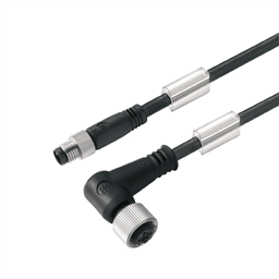 купить 1938270150 Weidmueller Sensor-actuator Cable (assembled) / Sensor-actuator Cable (assembled), Connecting line, M8 / M12, No. of poles: 4, Cable length: 1.5 m, pin, straight - socket, 90°