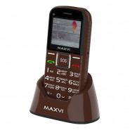 купить Мобильный телефон Maxvi B5 brown (2766) 2.0/2Sim/32Mb+32Mb/коричневый