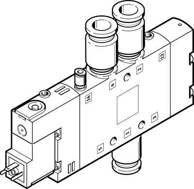 купить FESTO Magnetventil 163802 CPE18-M3H-5L-QS-10  QS-1