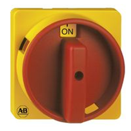 купить 194L-HE8N-175 Allen-Bradley Handle for Front/Base Mounting, 90 x 90mm / Type N, Yellow/Red / 0-1 and OFF-ON (90°)