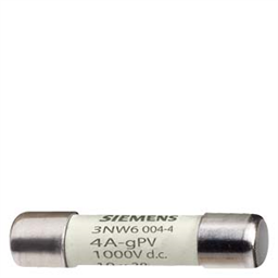 купить 3NW6001-4 Siemens CYLINDRICAL FUSE-LINK 10X38MM 900V 6A GPV / FOR PHOTOVOLTAIC-APPLICATION