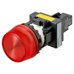 купить M22N-BP-TRA-RD Omron Indicator (Cylindrical 22-dia.), Cylindrical type (22/25 mm dia.), Plastic projected, Lighted, LED, Red, 100 VAC, Screw terminal (M3.5), IP66