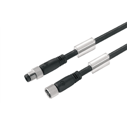 купить 1880470300 Weidmueller Sensor-actuator Cable (assembled) / Sensor-actuator Cable (assembled), Connecting line, M8 / M8, No. of poles: 4, Cable length: 3 m, pin, straight - socket, straight