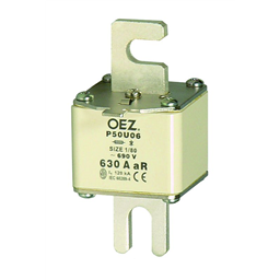 купить OEZ:10548 OEZ Плавкая вставка для защиты полупроводников / Un AC 690 V / DC 440 V, aR - характеристика для защиты полупроводников только против короткого замыкания, для винтов M10, посеребренные контакты, без Cd/Pb