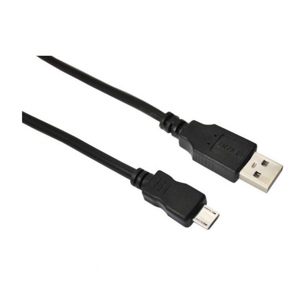 купить Шнур micro USB (male) - USB-A (male) 1.8м черн. Rexant 18-1164-2