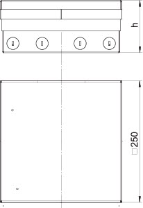 купить Лючок UDHOME9 2V MT V OBO 7427308