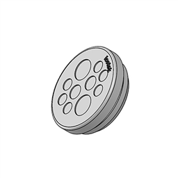 купить 43532 Icotek KEL-DP 32|10 A gy / Cable entry plate, round, pluggable, for wall thickness 1.5 - 2.5 mm, IP65