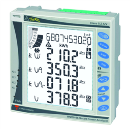 купить WM30AV53H Carlo Gavazzi Three-phase smart power analyzer with built-in advanced configuration system and LCD data displaying.