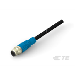купить T4161110505-007 TE Connectivity M12  Cable Assembly Single Ended Male Straight / 10000 mm PVC Cable, 5 wire / Shielded