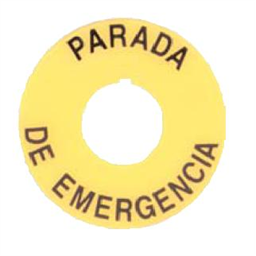 купить 800F-15YSS112 Allen-Bradley Legend Plate / Spanish: PARADA DE EMERGENCIA / Yellow with Black Text
