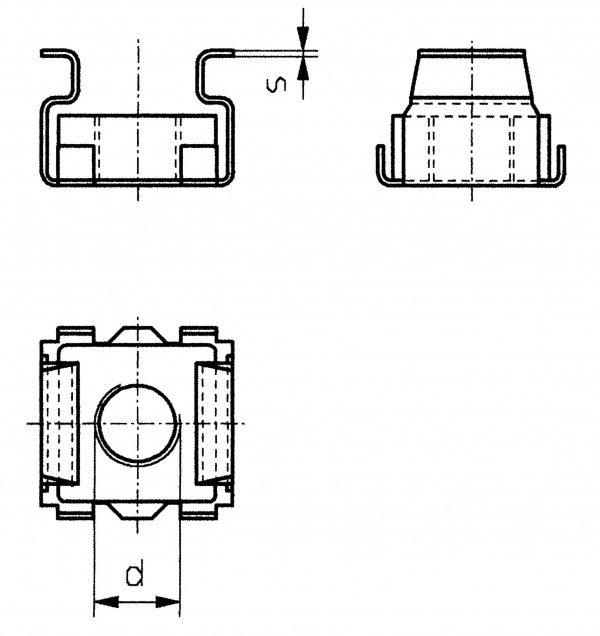 купить TOOLCRAFT  521810 Kaefigmuttern M5      Stahl  10 S