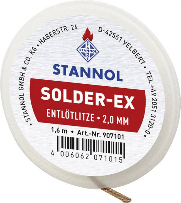 купить Stannol Solder Ex Entloetlitze Laenge 1.6 m Breite 2