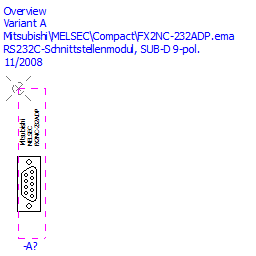 купить 149110 Mitsubishi RS232C Interface module, SUB-D 9-pin