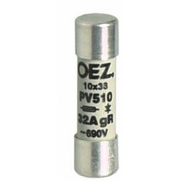 купить OEZ:15206 OEZ Плавкая вставка / Un AC 690 V / DC 250 V, размер 10?38, gR - характеристика для защиты полупроводников, без Cd/Pb