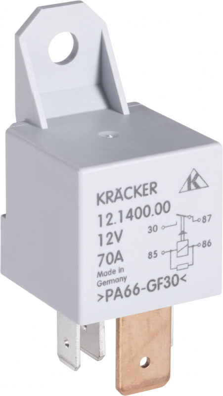 купить Kraecker 12.1400.00 Kfz-Relais 12 V/DC 70 A 1 Schli