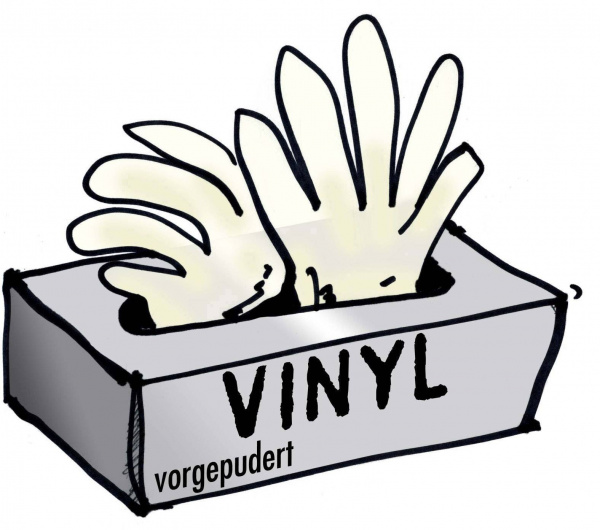 купить L+D  14692 Vinyl Einweghandschuh Groesse (Handschuhe