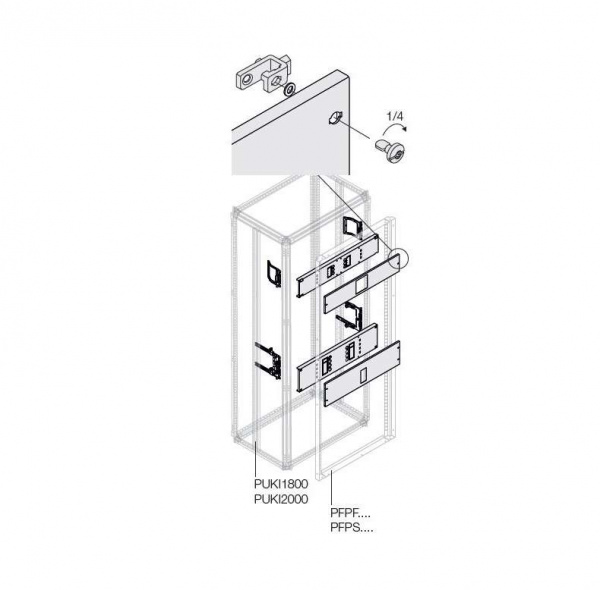 купить Комплект горизонт. T6 3P выкат.мотор.W800мм ABB 1STQ007890A0000