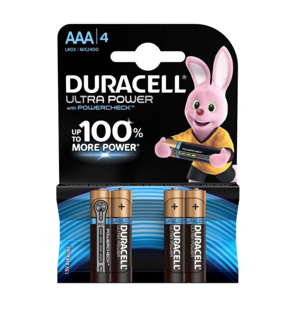 купить Элемент питания алкалиновый LR03-4BL Ultra Power (блист.4шт) Duracell Б0038762