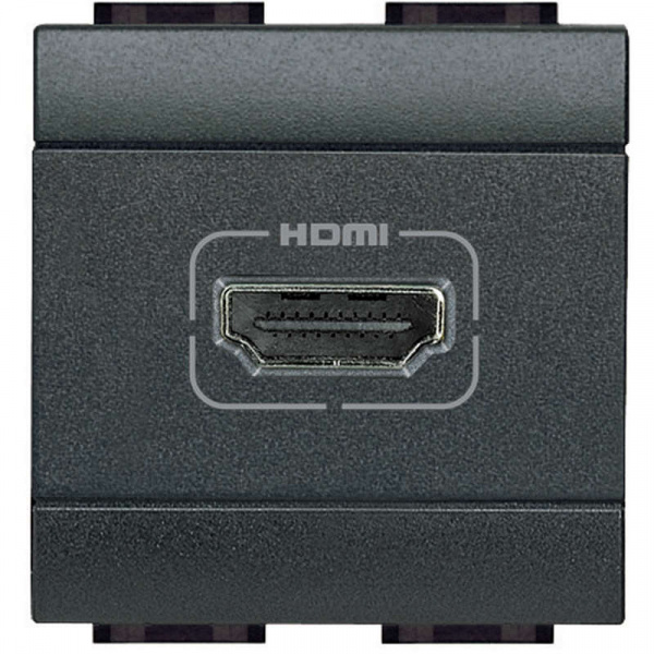 купить Разъем HDMI LivingLight антрацит Leg BTC L4284