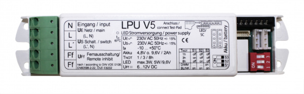 купить NLLPUV5 Schrack Technik Prozessorgesteuerter Notlichteinsatz für LED-Leuchten