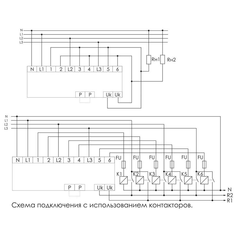 Переключатель фаз схема