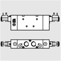 купить 7030022100 Metal Work 70 series valve electro-pneumatic couplings 1/2" 5/3 monostable with spring mechanical closed centres