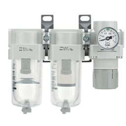 купить AC20C-02G-V-A SMC AC20C-40C-A (FRL), Modular Type, Air Filter + Mist Separator + Regulator